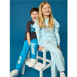 Sinsay - Pantalone The Smurfs - svetlo plava