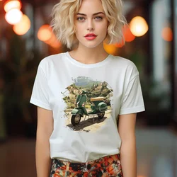 Camiseta Majica sa štampanim printom Cam 358, Ženska, Bela