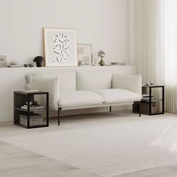 HANAH HOME Echo Retro Grey set stolova