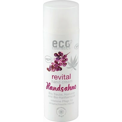 Eco Cosmetics Krema za ruke s organskim grožđem, hijaluronom i organskim uljem sjemenki konoplje - 50 ml