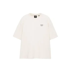 Pull&Bear Majica LOVE YOURSELF bež/črna