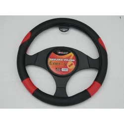 CAR LINE Navlaka volana M (38cm) crno-crvena ENERGY