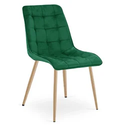 Jedilni stol SPLIT VELVET, zelena