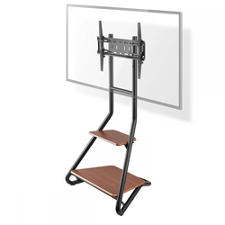 Nedis TVSM6200BK - Podni stalak za TV 37-75 crna/braon