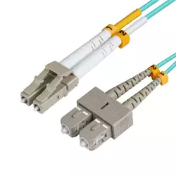 MicroConnect Patch Kabel - LC/UPC-SC/UPC 10m OM3 Optični, Moder