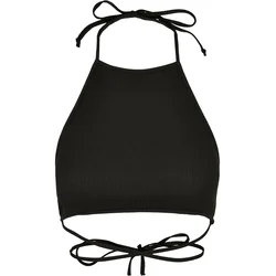 Womens trapezoidal cropped top black
