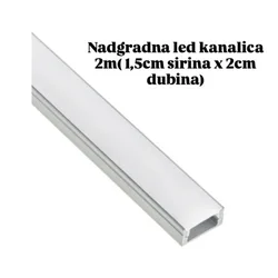 Aluminijumska nadgradna kanalica sa difuzorom 2m ( 6454-1 )