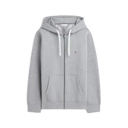TOMMY HILFIGER Jopa na zadrgo Essential siva