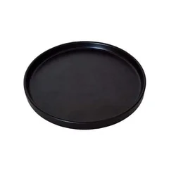 DESERTNI KROŽNIK 20CM ČRNA MAT KERAMIKA KITCHISIMO