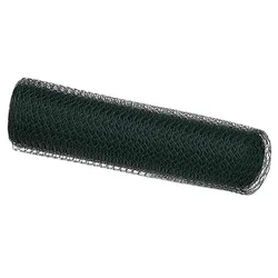 Vidaxl Šesterokotna ograja Zelena 0,4 x 25 m PVC