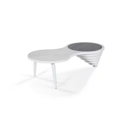 STOČIĆ ZA KAFU 130/60/40 cm bela