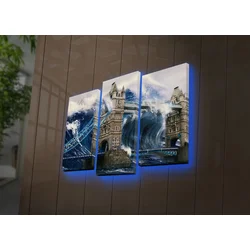 Wallity Set slika sa LED rasvjetom 3PATDACT-29, 3 dijela