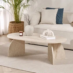 HANAH HOME Sto za dnevnu sobu Melina Travertine