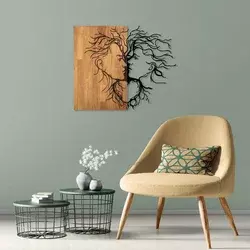 Wallity Zidna dekoracija Love-315, 96x3x79cm, Hrast