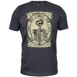Muška majica kratkih rukava Memento Mori, Tamnosiva