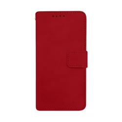 Maska za telefon LEATHER LUX FLIP za Iphone 15 Pro, Crvena