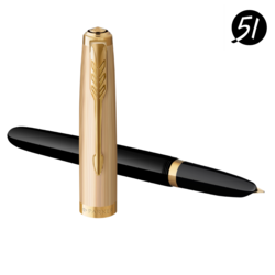 Naliv pero PARKER® 51 Deluxe Black GT. 18K