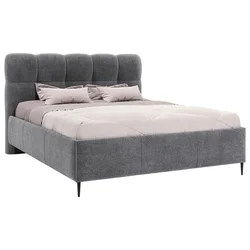 Boxxx OBLAZINJENA POSTELJA 140 cm x 200 cm , tekstil antracit