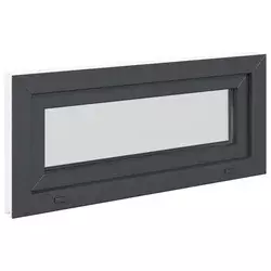 Prozor za podrum RISOR 90 x 40 cm PVC i staklo Antracit
