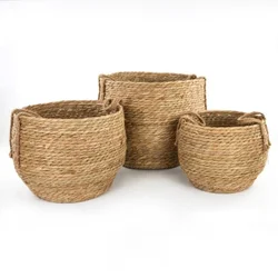 Set pletenih korpi vrba/ratan 3kom koopman