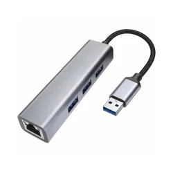 E-GREEN USB 3.0 - HUB (3 port USB 3.0 + 1port fast ethernet 1000Mbs)