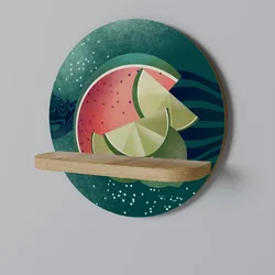 shumee Okrogla polica FRUIT POWER