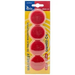 shumee MAGNETNI TABLETNI MAGNETI 40MM/4 RDEČI 5408