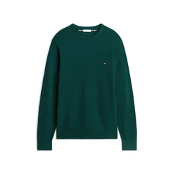 TOMMY HILFIGER Pulover Essential temno zelena