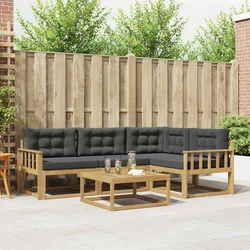 Set vanjskih sofa 5 pcs Bijela i antracit 79 x 79 x 37 cm