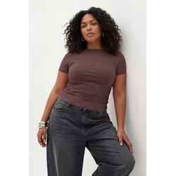 Trendyol Curve Ženska bluza Tbbss26Af00060, Braon