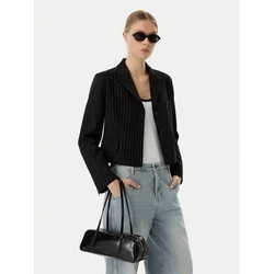 Ročna torba Calvin Klein Foil Logo Glossy Bauletto LV04F3638G Črna