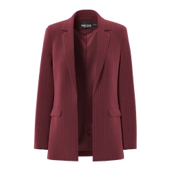PIECES Blazer PCBOSSY rubin rdeča/bela