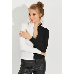 Cool & Sexy Ženska bluza EY2586, Crno-Bela