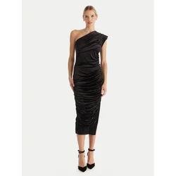 Babylon Cocktail obleka MF0219 Črna Slim Fit