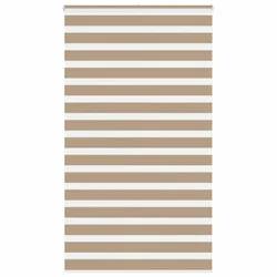 Zebra zavjesa Pješčano smeđa 125x200 cm Širina tkanine 120,9 cm Poliester