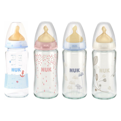 NUK 10.745.098 bočica First Choice+, staklo, 240 ml, latex