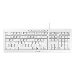 slomart CHERRY STREAM tipkovnica Office USB QWERTZ nemška bela