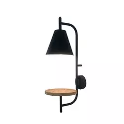 Rabalux Zidna lampa Azome, E27, 15W, H50cm, kabl 150cm, Crna