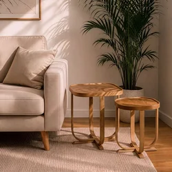 Hanah Home set od 2 umetnutih stočića Hisar 2, hrast