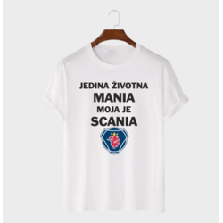 MAFIMI Muška majica Jedina Životna Mania, Bela