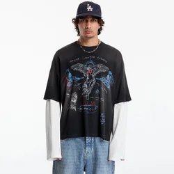Majice Represent Heavier Than The Heavens Ls T-Shirt UNISEX Washed Black S