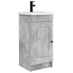 Kupaonski umivaonik s sudoperom Betonska siva 42 x 40 x 84,5 cm
