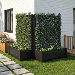 Velika s osvrtom 2 pcs Antracit 143 x 143 x 133,5 cm PP