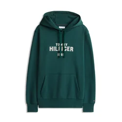 TOMMY HILFIGER Majica smaragd/bela