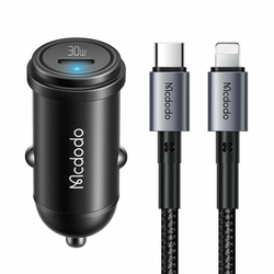 MCDODO CC-7492 SET AUTO Punjač 30W USB-C + KABL 36W TIP-C NA LIGHTNING DUŽINA 1,2m