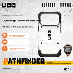 UAG Maska za mobilni telefon iPhone 17 Pro, Belo-crna