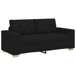 Vidaxl Dvosed črne barve 180x77x82 cm blago