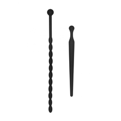Ouch! Beginners Silicone Plug Set Urethral Sounding Black