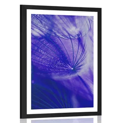 Plakat s paspartujem čudoviti regrat v vijolični varianti - 60x90 silver