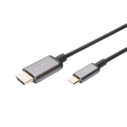 DIGITUS USB-C na HDMI Kabl 1.8m (Crna)